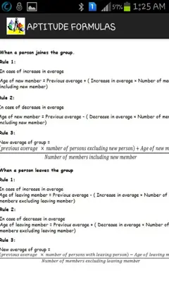 APTITUDE FORMULAS android App screenshot 3